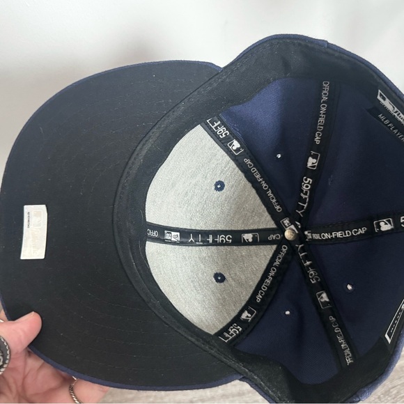 New Era 59FIFTY Florida Marlins Navy Fitted MLB Cap 7 1/2 7.5 - Picture 3 of 7